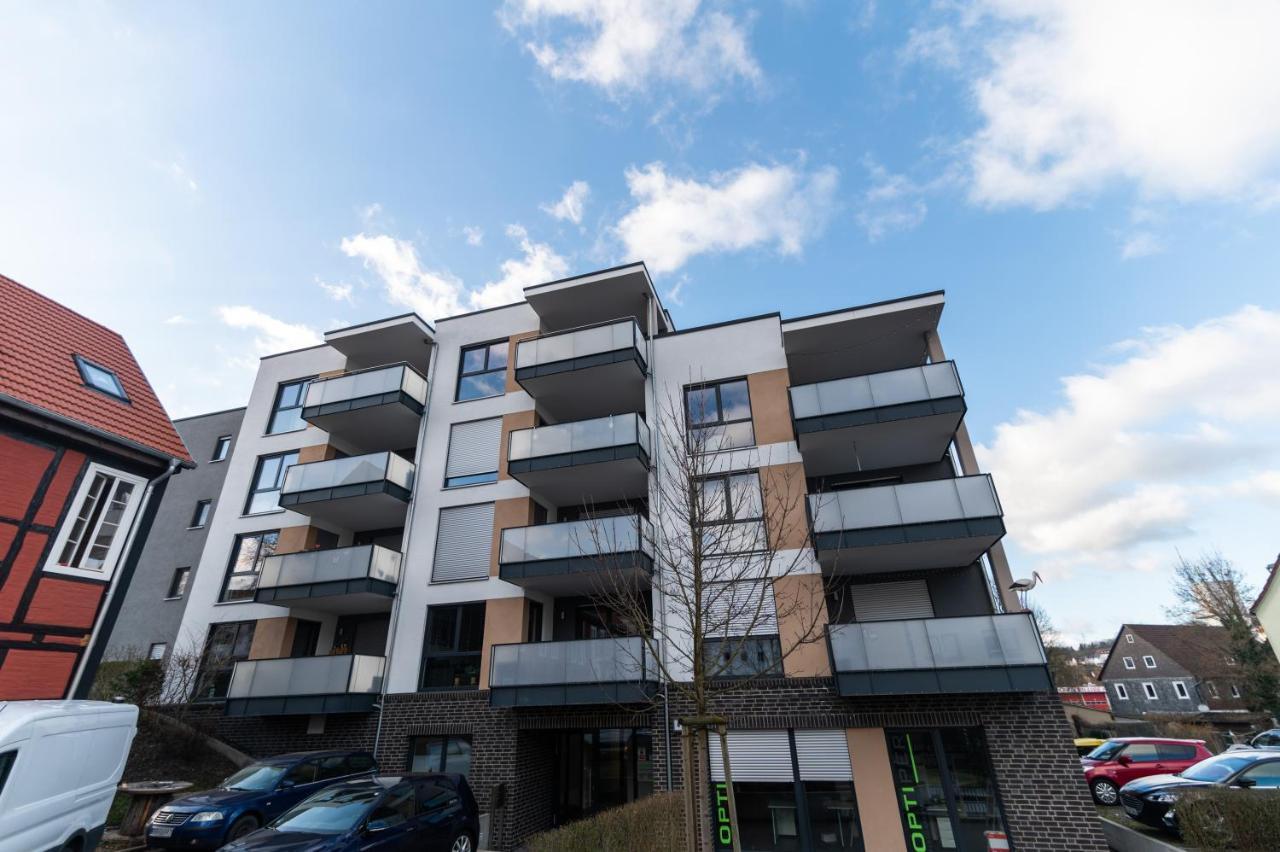 Dwellstay - Modernes Apartment I 55Qm I 2 Zimmer I Kueche I Bad I Terrasse I Tv I Wlan باد هيرسفيلد المظهر الخارجي الصورة